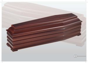 Coffin 40ri in Glossy Walnut 3 Bases - Ceremonies of Eustatius