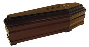 Neon Coffin Polished Solid Walnut Wood with Base Reinforcement Low-Eftathion Ceremonies